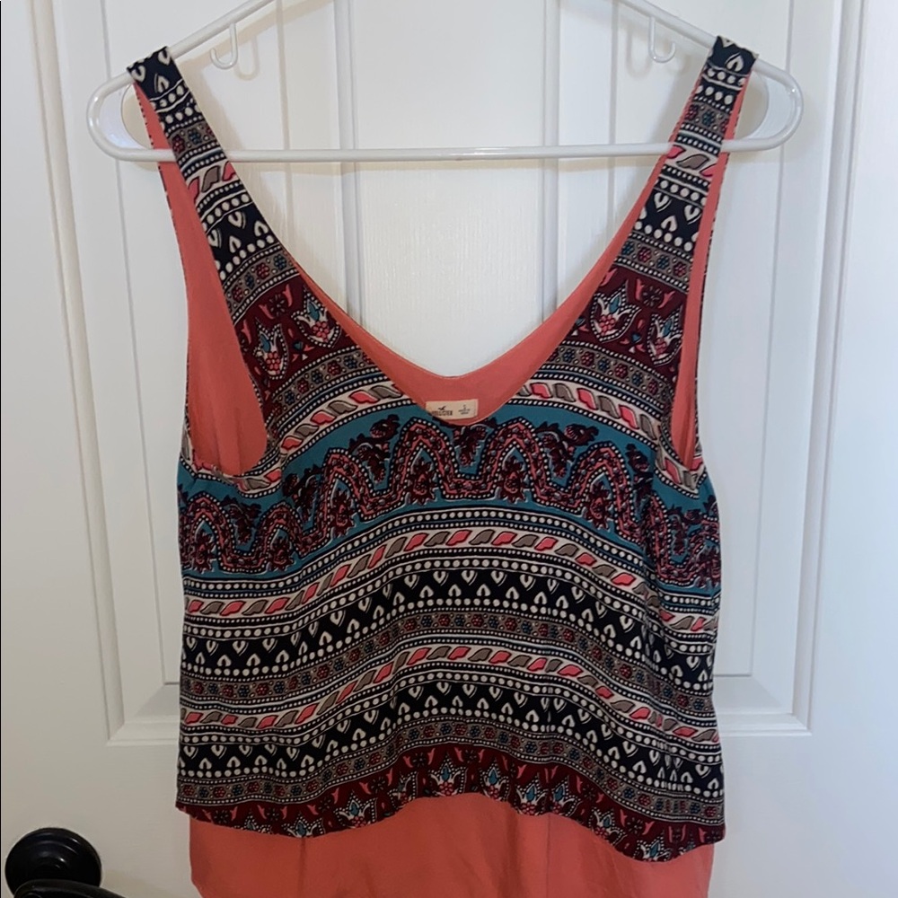 Hollister Trendy Multicolor Sleeveless Top S